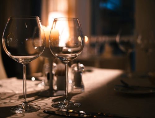 Candlelight under a rooflight