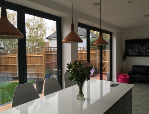 Kitchen Bifold Door Set in a Prestigious Development in Worcester Park